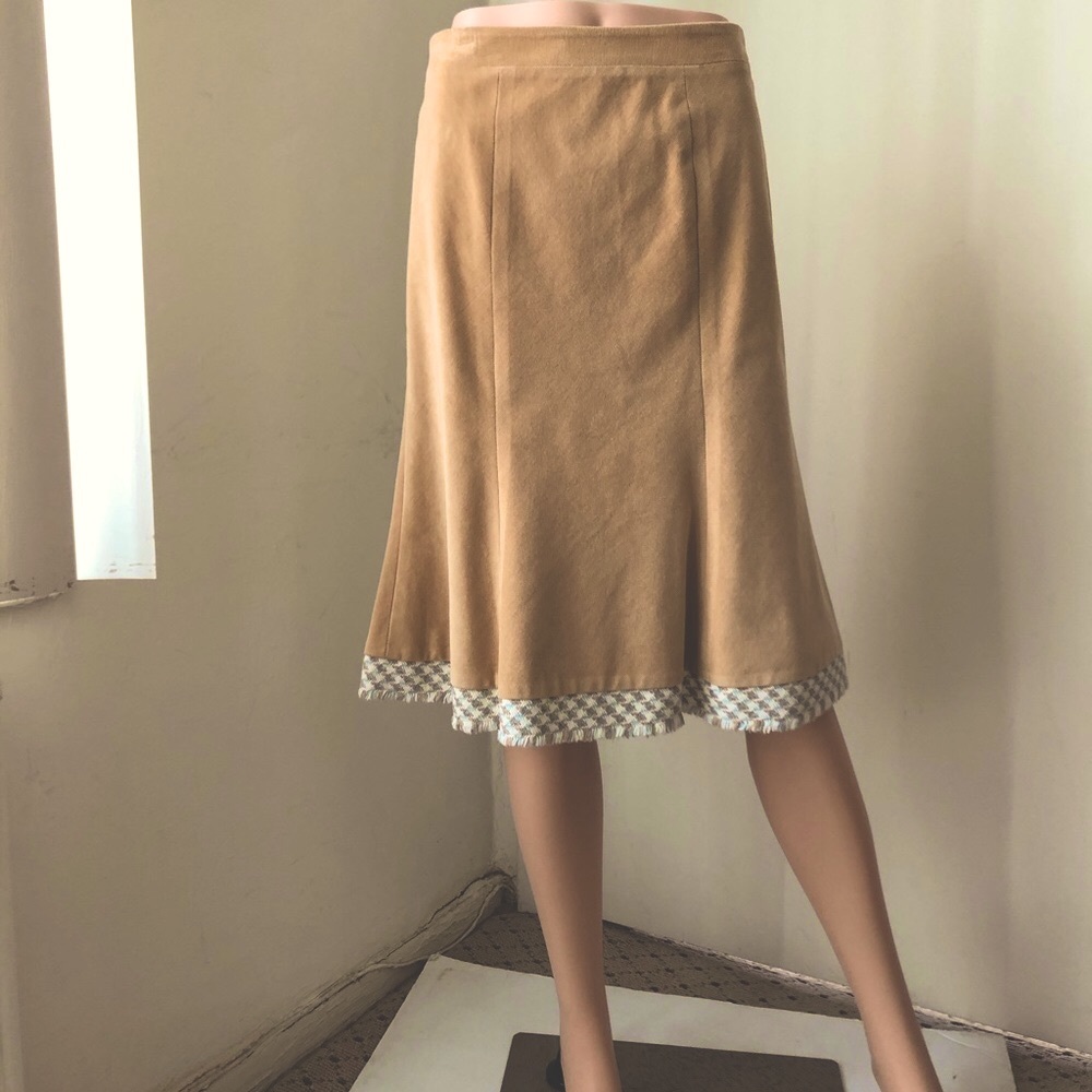 PHOEBE  pattern border fit &  flare skirt